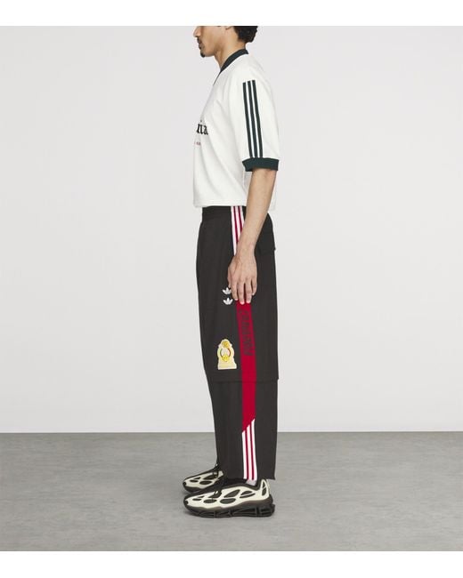 Willy Chavarria Black X Adidas Originals Anthem Oversized Sweatpants for men