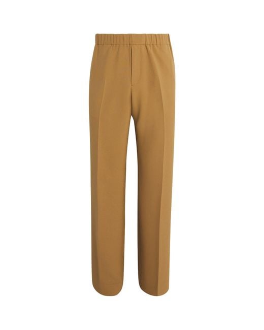 Sandro Natural Jersey Wide-Leg Trousers for men