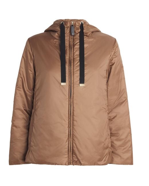 Max Mara Brown Water-Repellent Padded Jacket