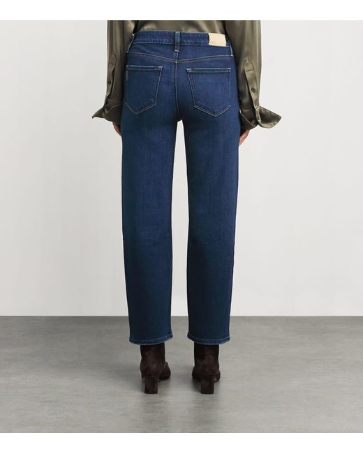 PAIGE Blue Mason Ankle Straight Jeans