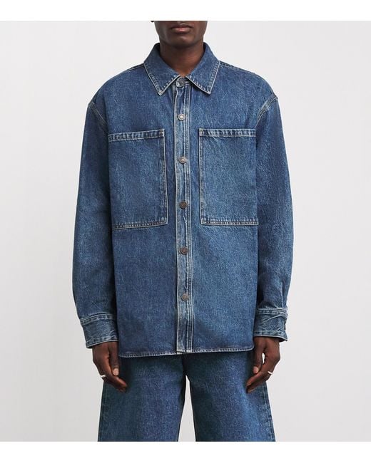 Agolde Blue Oversized Atticus Denim Shirt for men