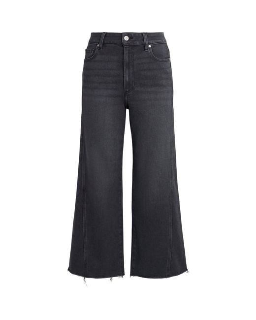 PAIGE Blue Anessa Wide-Leg Jeans