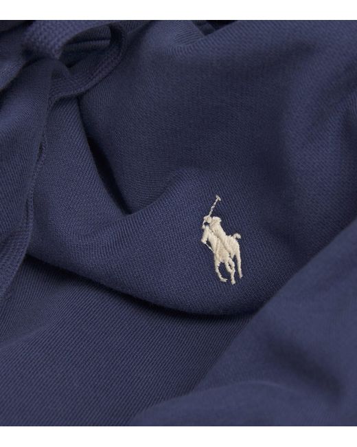 Polo Ralph Lauren Blue Cotton Polo Pony Hoodie for men