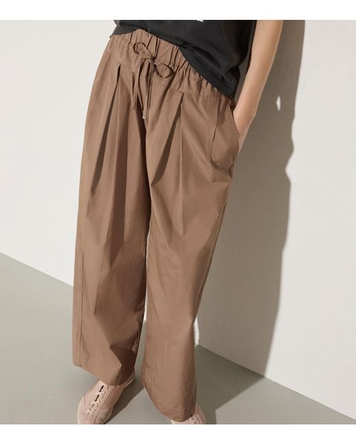 MAX&Co. Natural Cotton Drawstring Trousers