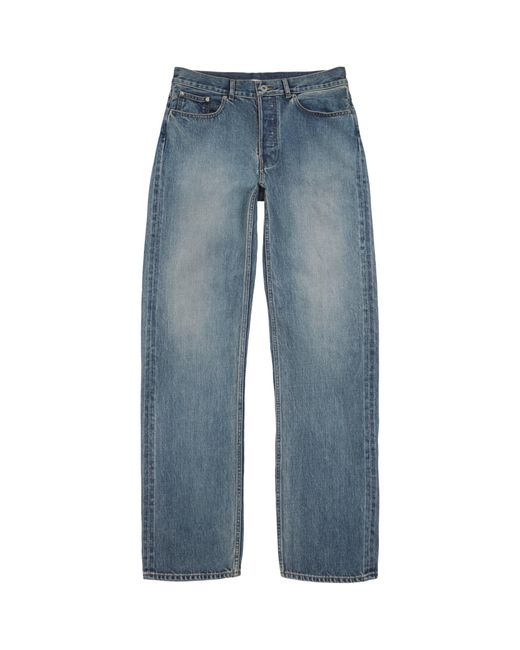 J.W. Anderson Blue Selvedge Denim Straight Jeans for men