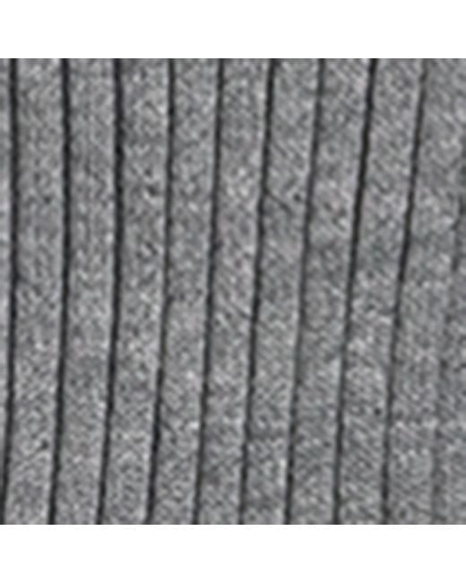 Pantherella Gray Ribbed Danvers Socks for men