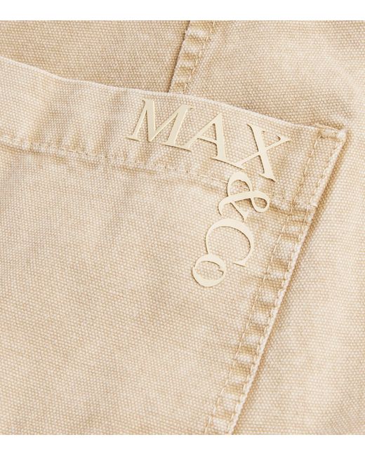 MAX&Co. Natural Straight Carpenter Trousers