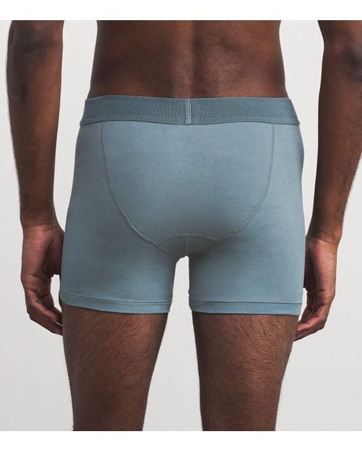 Skims Gray Stretch-Jersey Boxer Briefs for men
