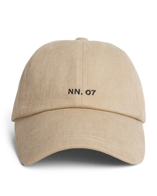 NN07 Natural Cotton Logo Baseball Cap for men