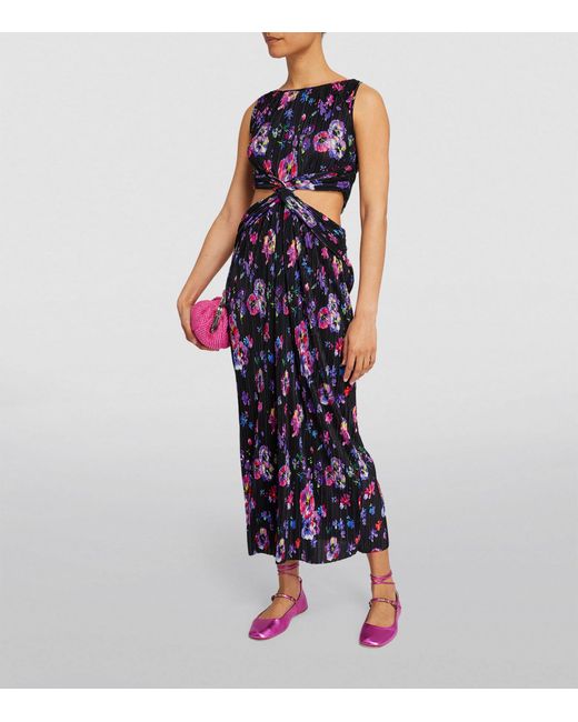 MAX&Co. Purple Floral Maxi Dress