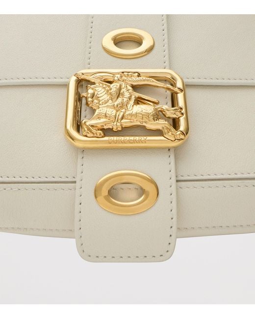 Burberry Natural Small Leather Rider Bag