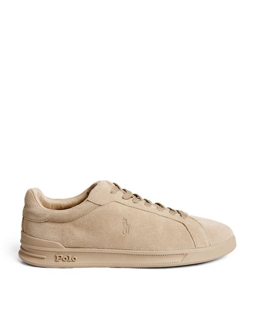 Polo Ralph Lauren Brown Suede Heritage Court Ii Sneakers for men