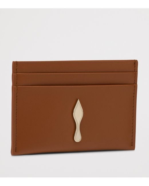Christian Louboutin Brown Bettina Calfskin Card Holder