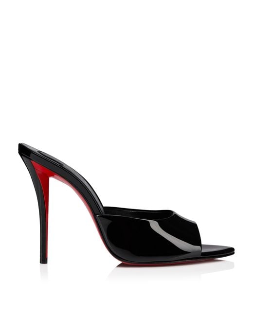 Christian Louboutin Black Miss Z Patent Leather Mules 100