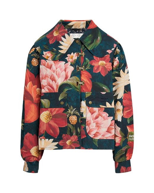 Barbour Red X Farm Rio Cotton Floral Jacket