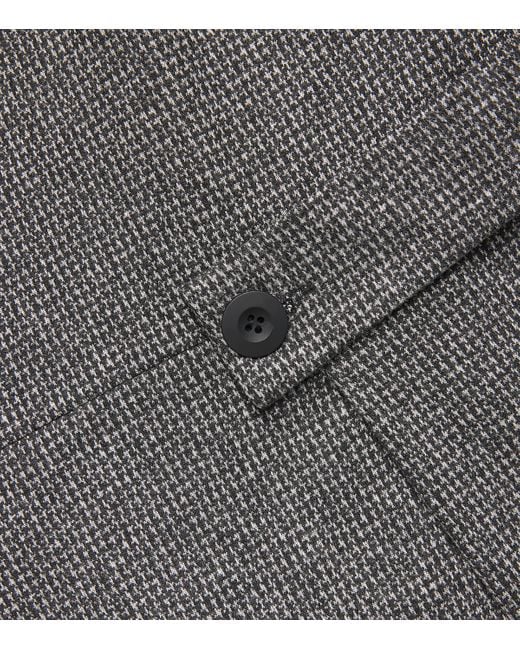 Weekend by Maxmara Gray Houndstooth Tailored Mini Dress
