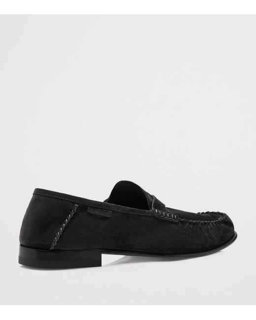 Tom Ford Black Suede Loafers