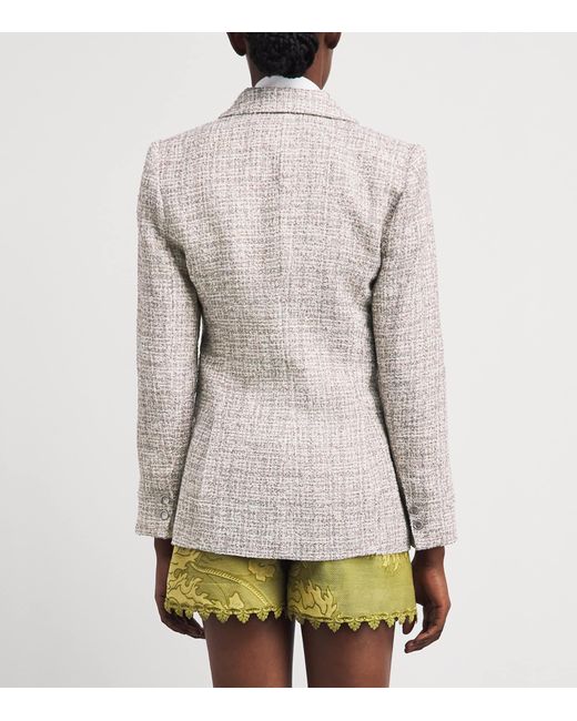 L'Agence Gray Tweed Chamberlain Blazer
