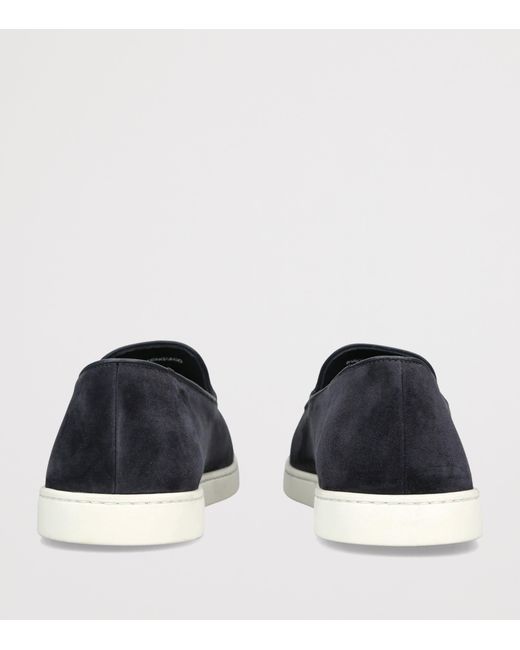 Church's Blue Suede Peebles Slip-On Sneakers for men