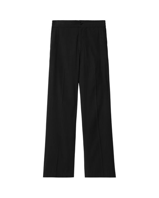 Burberry Black Tailored Straight-leg Trousers for men
