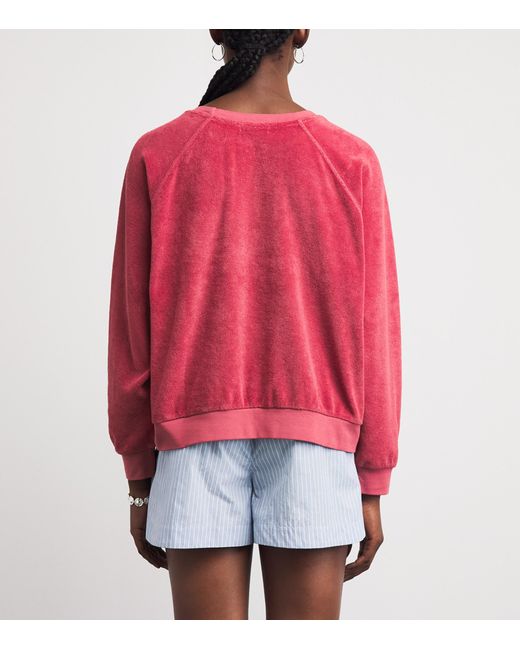 Suzie Kondi Pink Cotton-Blend Samos Sweatshirt