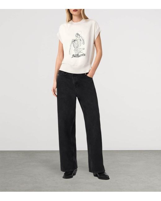 AllSaints White Printed Terra T-Shirt