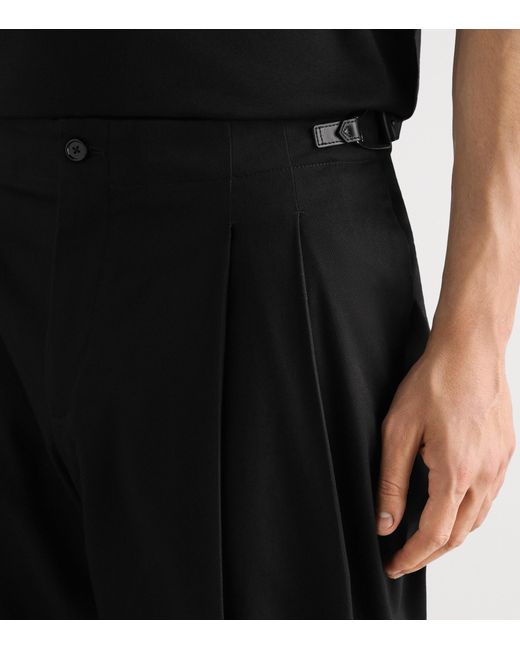 Dolce & Gabbana Black Wide-Leg Trousers for men