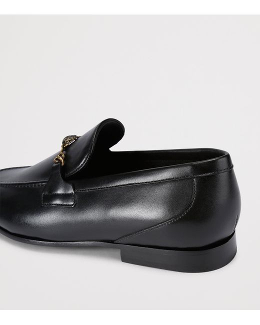 Kurt Geiger Black Leather Alton Loafers for men