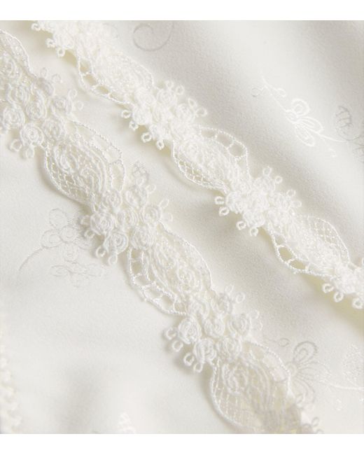 Simone Perele White Lace Wish Half-Cup Bra