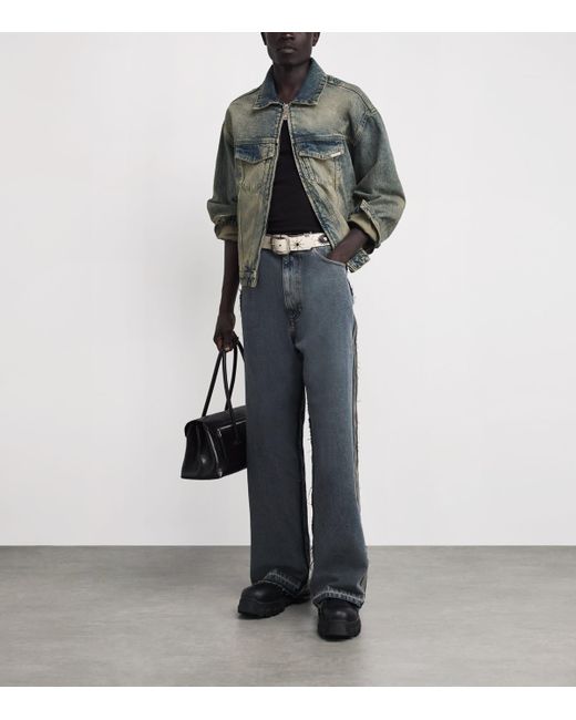 Represent Gray R4 Denim Jacket for men