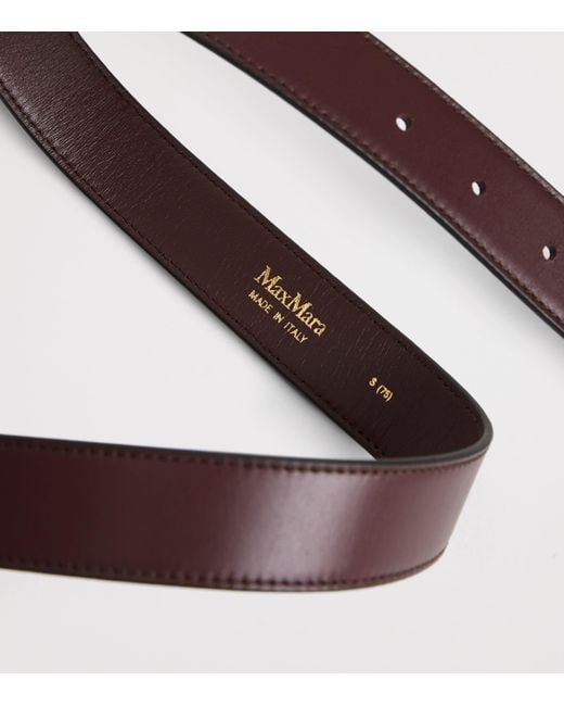 Max Mara Brown Leather Belt