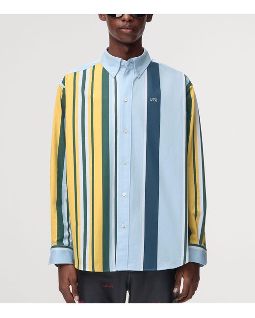 Loewe Blue Stripe Print Shirt for men