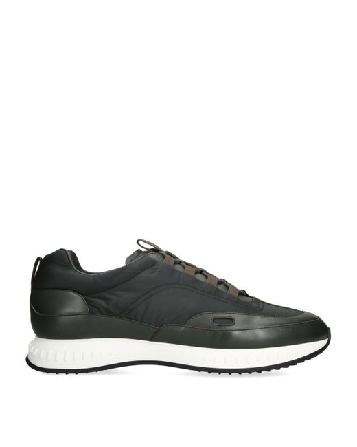 John Lobb Black Stream Laced Sneakers for men