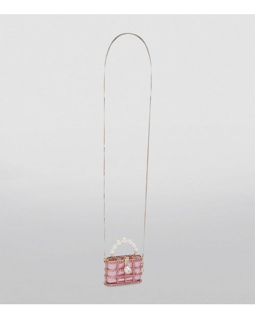 Rosantica Pink Mini Holli Cioccolato Top-handle Bag