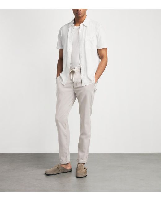 PAIGE White Cotton Carillo Polo Shirt for men