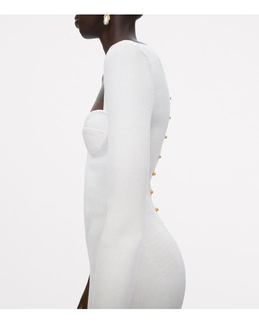 Schiaparelli Anatomical Charms Midi Dress in Natural | Lyst UK display picture 1