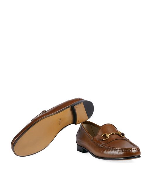 Gucci Brown Leather 1953 Horsebit Loafers