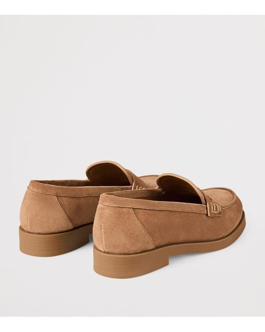 Jimmy Choo Brown Velvet Suede Ivy Loafers