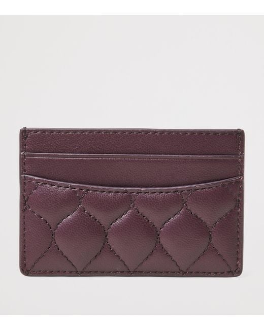 Aspinal Purple Leather Slim Card Holder