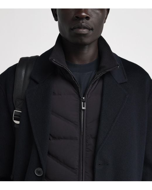 Emporio Armani Blue Travel Essentials Padded Jacket for men