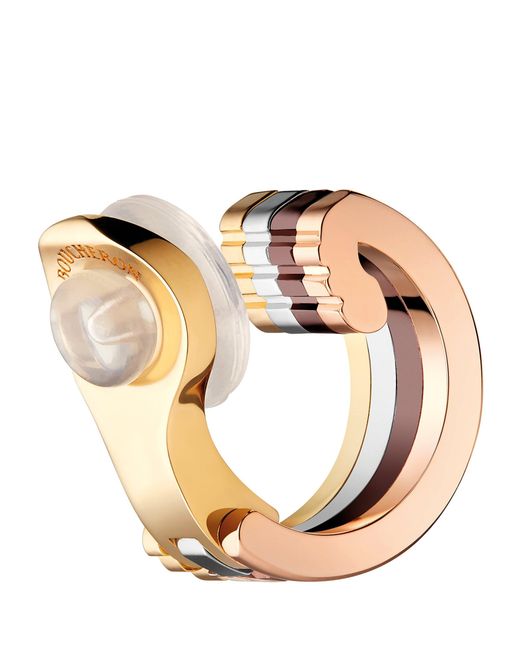 Boucheron Metallic Small Mixed And Diamond Quatre Classique Single Ear Clip