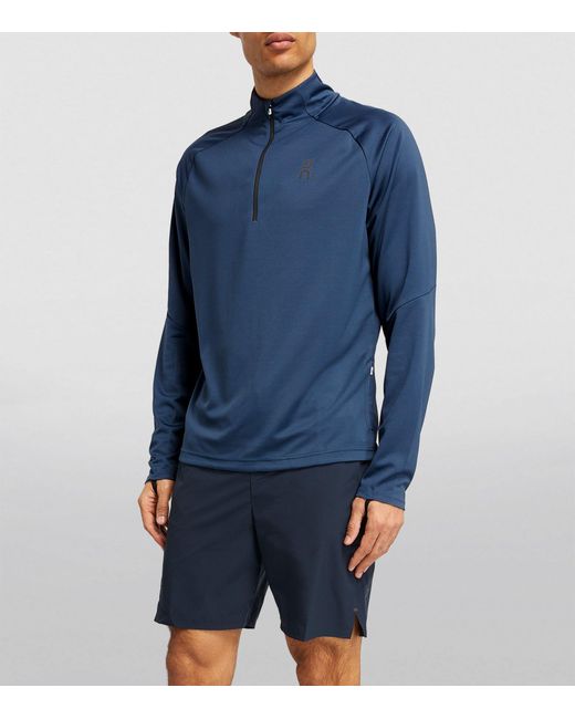 On Shoes Blue Long-sleeve Climate Top for men