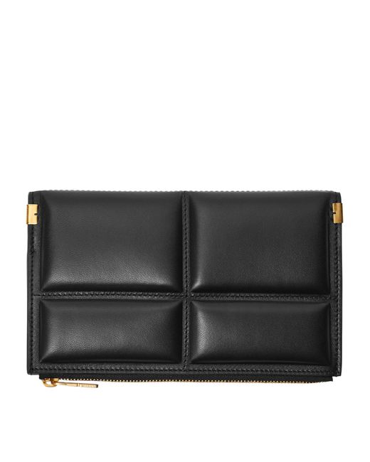 Burberry Black Large Leather Snip Wallet