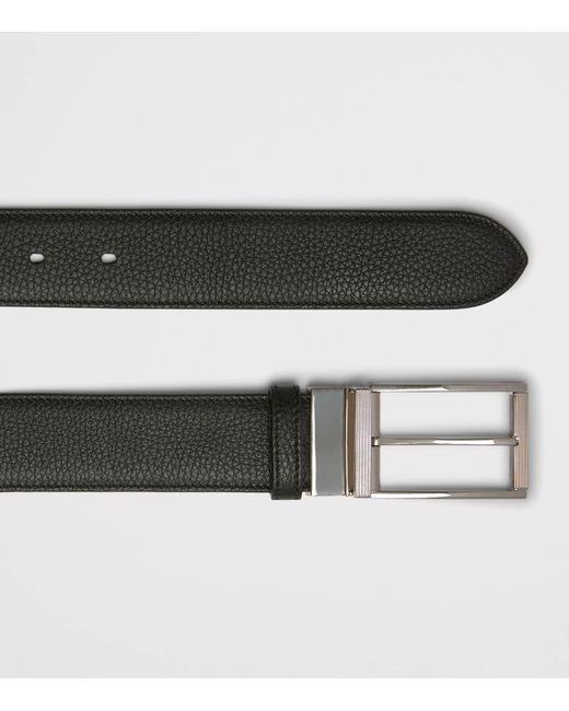 Dunhill Black Leather Reversible Belt for men