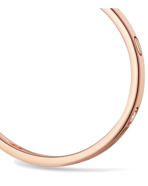 Cartier Metallic And Diamond Love Hoop Earrings