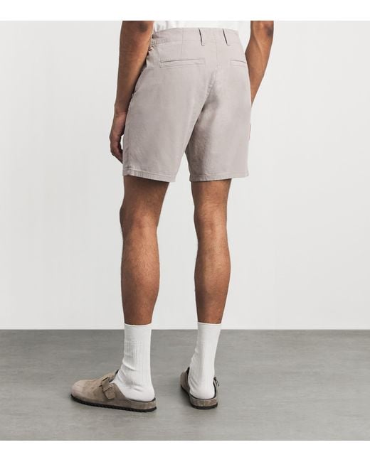 PAIGE Gray Phillips Chino Shorts for men