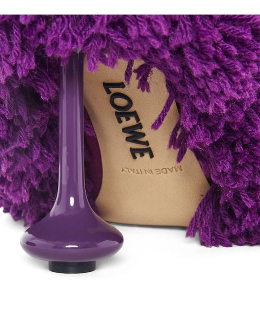 Loewe Purple Toy Rug Pumps 90