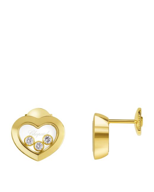 Chopard Metallic And Diamond Happy Diamonds Icons Earrings
