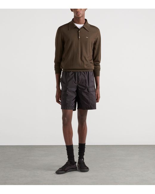 Prada Black Re-Nylon Swim Shorts for men
