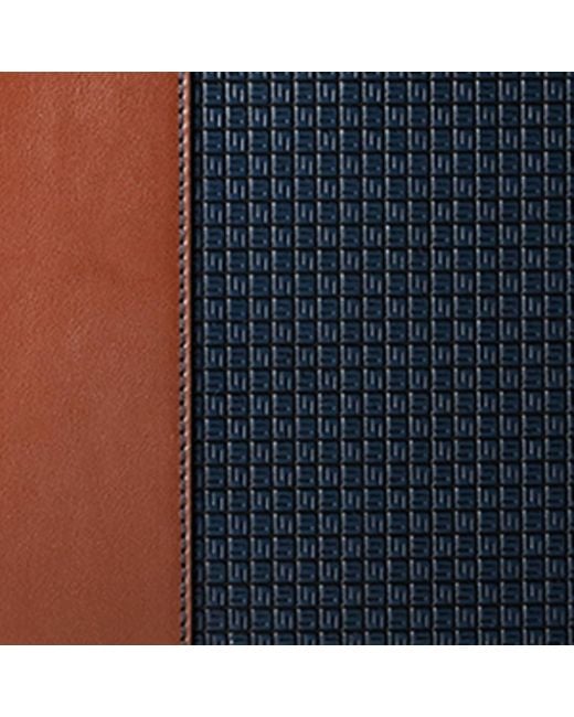 Serapian Blue Stepan 72 Slim Briefcase for men
